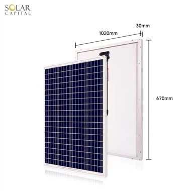 100W polykristallin solpanel